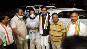 Kafeel Khan claimed that he and his family had to face many hardships as the state government was “after” him because of the oxygen issue in BRD Medical College.(UP Congress/Twitter) Kafeel Khan claimed that he and his family had to face many hardships as the state government was “after” him because of the oxygen issue in BRD Medical College.(UP Congress/Twitter)