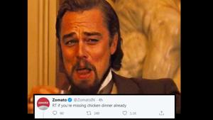 A tongue-in-cheek tweet by Zomato India has caught people’s attention.(Twitter)