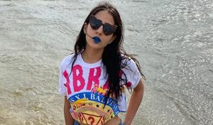 Sara Ali Khan chose an unusual lipstick shade in her new pictures. Sara Ali Khan chose an unusual lipstick shade in her new pictures.