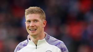 Manchester City's Kevin De Bruyne.(REUTERS) Manchester City's Kevin De Bruyne.(REUTERS)