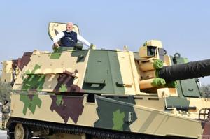 That India is among the world’s largest importers of arms is a shameful reality, and it is to the PM’s credit that he had acknowledged this fact in his first term (2014) and had sought to enhance the indigenous production of military inventory.(HTPhoto)