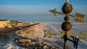 A frozen beach on the Bering Sea coast is seen near the last stretch mushers must pass before the finish line of the Iditarod dog sled race in Nome, Alaska.(REUTERS) A frozen beach on the Bering Sea coast is seen near the last stretch mushers must pass before the finish line of the Iditarod dog sled race in Nome, Alaska.(REUTERS)