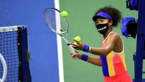 Naomi Osaka of Japan at the 2020 US Open tennis tournament(USA TODAY Sports)
