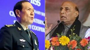 The meeting between two defence ministers is crucial as Rajnath Singh is number two in the Narendra Modi government and a former BJP president, Gen Wei, a former missile force commander, is a state councillor and member of the all-powerful Central Military Commission.(PTI) The meeting between two defence ministers is crucial as Rajnath Singh is number two in the Narendra Modi government and a former BJP president, Gen Wei, a former missile force commander, is a state councillor and member of the all-powerful Central Military Commission.(PTI)