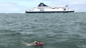 The image shows long distance swimmer Vera Rivard, 16.(AP) The image shows long distance swimmer Vera Rivard, 16.(AP)