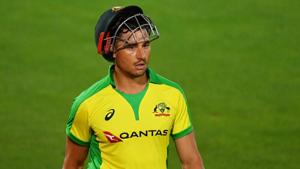 Cricket - First T20 International - England v Australia - Ageas Bowl, Southampton, Britain - September 4, 2020 Australia's Marcus Stoinis looks dejected after defeat Dan Mullan/Pool via REUTERS(REUTERS) Cricket - First T20 International - England v Australia - Ageas Bowl, Southampton, Britain - September 4, 2020 Australia's Marcus Stoinis looks dejected after defeat Dan Mullan/Pool via REUTERS(REUTERS)