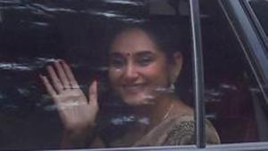 Kannada actress Ragini Dwivedi detained by Central Crime Branch after they raided her house in connection with a drug case, in Bengaluru.(PTI PHOTO.) Kannada actress Ragini Dwivedi detained by Central Crime Branch after they raided her house in connection with a drug case, in Bengaluru.(PTI PHOTO.)