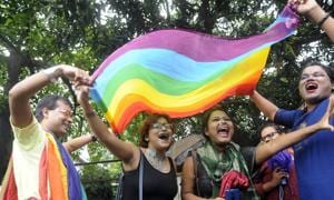 The LGBTQI+ were jubilant after the SC verdict in 2018, which abolished penalisation of people for their sexual orientation and ordered that gay sex among consenting adults is not an offence.(Photo: Samir Jana/HT (Photo for representational purposes only)) The LGBTQI+ were jubilant after the SC verdict in 2018, which abolished penalisation of people for their sexual orientation and ordered that gay sex among consenting adults is not an offence.(Photo: Samir Jana/HT (Photo for representational purposes only))