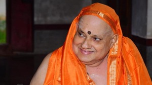 Bharati is recognised as the petitioner in a landmark judgment given by Supreme Court on the celebrated doctrine of basic structure of the Constitution.(Photo: VPSecretariat/ Twitter) Bharati is recognised as the petitioner in a landmark judgment given by Supreme Court on the celebrated doctrine of basic structure of the Constitution.(Photo: VPSecretariat/ Twitter)