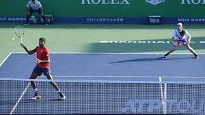 Rohan Bopanna and Denis Shapovalov in action.(Getty Images) Rohan Bopanna and Denis Shapovalov in action.(Getty Images)