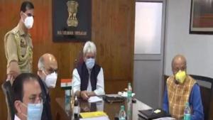 J-K Lt Governor Manoj Sinha at the inauguration of the State Council of Education, Research and Training (SCERT) on Saturday.(ANI) J-K Lt Governor Manoj Sinha at the inauguration of the State Council of Education, Research and Training (SCERT) on Saturday.(ANI)