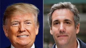 This file combination photo shows President Donald Trump and attorney Michael Cohen.(AP) This file combination photo shows President Donald Trump and attorney Michael Cohen.(AP)