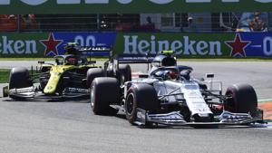 AlfaTauri driver Pierre Gasly of France leads Renault driver Esteban Ocon of France during the qualifying session for Sunday's Italian Formula One Grand Prix, at the Monza racetrack in Monza, Italy, Saturday, Sept. 5 , 2020. (Jennifer Lorenzini, Pool via AP)(AP) AlfaTauri driver Pierre Gasly of France leads Renault driver Esteban Ocon of France during the qualifying session for Sunday's Italian Formula One Grand Prix, at the Monza racetrack in Monza, Italy, Saturday, Sept. 5 , 2020. (Jennifer Lorenzini, Pool via AP)(AP)
