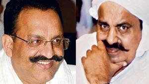 Atiq Ahmed (Left) and Mukhtar Ansari (Right).(PTI) Atiq Ahmed (Left) and Mukhtar Ansari (Right).(PTI)