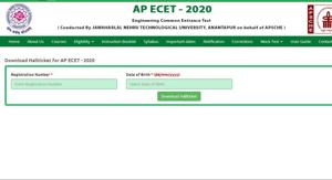 AP ECET 2020 admit card.(Screengrab) AP ECET 2020 admit card.(Screengrab)