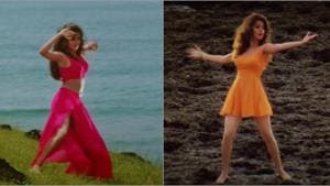 Urmila Matondkar’s sartorial sense in Rangeela was by and large casual, with a few sarees and lehengas to add gravitas to her character.(Eros Now/YouTube) Urmila Matondkar’s sartorial sense in Rangeela was by and large casual, with a few sarees and lehengas to add gravitas to her character.(Eros Now/YouTube)