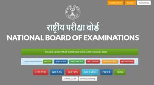 NEET SS 2020 admit card.(Screengrab) NEET SS 2020 admit card.(Screengrab)