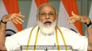 PM Modi will also interact with three beneficiaries from the state by connecting virtually with them from their vending locations, the PMO said.(ANI) PM Modi will also interact with three beneficiaries from the state by connecting virtually with them from their vending locations, the PMO said.(ANI)
