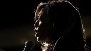 A file photo of Democratic presidential candidate Senator Kamala Harris speaking at an event in San Francisco.(AP) A file photo of Democratic presidential candidate Senator Kamala Harris speaking at an event in San Francisco.(AP)