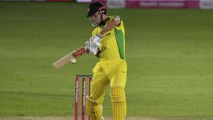 Australia's Mitchell Marsh bats during the third Twenty20 cricket match between England and Australia, at the Ageas Bowl in Southampton, England, Tuesday, Sept. 8, 2020.(AP) Australia's Mitchell Marsh bats during the third Twenty20 cricket match between England and Australia, at the Ageas Bowl in Southampton, England, Tuesday, Sept. 8, 2020.(AP)