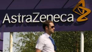 A man walks past a sign at an AstraZeneca site in Macclesfield, central England(REUTERS) A man walks past a sign at an AstraZeneca site in Macclesfield, central England(REUTERS)
