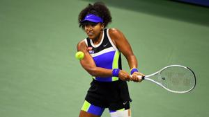 Naomi Osaka of Japan returns the ball against Shelby Rogers of the United States in the women’s singles quarter-finals match on day nine of the 2020 U.S. Open tennis tournament at USTA Billie Jean King National Tennis Center.(USA TODAY Sports) Naomi Osaka of Japan returns the ball against Shelby Rogers of the United States in the women’s singles quarter-finals match on day nine of the 2020 U.S. Open tennis tournament at USTA Billie Jean King National Tennis Center.(USA TODAY Sports)