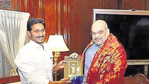 NThe Union home ministry has told the Andhra high court that there was no bar in the law that stopped YS Jagan Mohan Reddy from going for three capitals.(ANI) NThe Union home ministry has told the Andhra high court that there was no bar in the law that stopped YS Jagan Mohan Reddy from going for three capitals.(ANI)