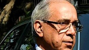 Chairman of Ram temple construction committee Nripendra Misra.(PTI) Chairman of Ram temple construction committee Nripendra Misra.(PTI)