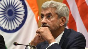 EAM Jaishankar is also set to meet his Chinese counterpart Wang Yi shortly.(Arvind Yadav/HT PHOTO) EAM Jaishankar is also set to meet his Chinese counterpart Wang Yi shortly.(Arvind Yadav/HT PHOTO)