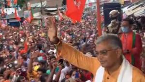 A day after his Covid-19 remarks, Ghosh however said that he was quoted out of context and that Covid-19 is still there. (Videograb) A day after his Covid-19 remarks, Ghosh however said that he was quoted out of context and that Covid-19 is still there. (Videograb)