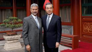Indian foreign minister S Jaishankar with his Chinese counterpart Wang Yi.(PTI file photo) Indian foreign minister S Jaishankar with his Chinese counterpart Wang Yi.(PTI file photo)