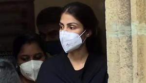 Rhea Chakraborty is being taken for a medical examination after being arrested by the Narcotics Control Bureau (NCB) in a drug case related to SushantSingh Rajput's death probe in Mumbai in this file photo.(ANI Photo) Rhea Chakraborty is being taken for a medical examination after being arrested by the Narcotics Control Bureau (NCB) in a drug case related to SushantSingh Rajput's death probe in Mumbai in this file photo.(ANI Photo)