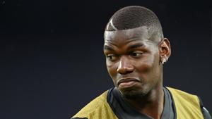 FILE PHOTO: Soccer Football - Europa League - Manchester United Training - RheinEnergieStadion, Cologne, Germany - August 9, 2020 Manchester United's Paul Pogba during training Sascha(REUTERS) FILE PHOTO: Soccer Football - Europa League - Manchester United Training - RheinEnergieStadion, Cologne, Germany - August 9, 2020 Manchester United's Paul Pogba during training Sascha(REUTERS)