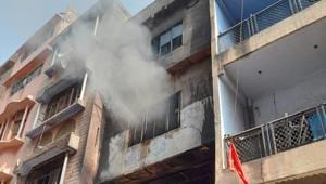 The building which caught on fire.(Sourced) The building which caught on fire.(Sourced)