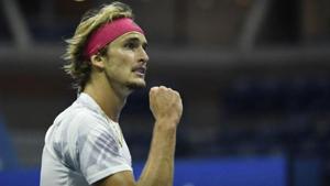 Alexander Zverev of Germany reacts after winning a point against Pablo Carreno Busta of Spain.(Reuters) Alexander Zverev of Germany reacts after winning a point against Pablo Carreno Busta of Spain.(Reuters)