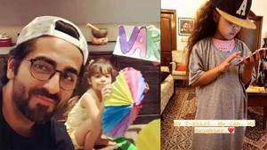 Ayushmann Khurrana has shared a picture of his daughter Varushka. Ayushmann Khurrana has shared a picture of his daughter Varushka.