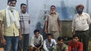 The arrested suspects.(Delhi Police) The arrested suspects.(Delhi Police)