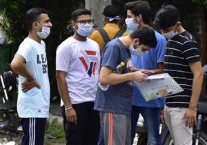 The entry and exit at the NEET centres will be staggered to avoid crowding. Besides, entry gates will be opened at all centres at 11am and after 1.30pm no student will be allowed to enter the premises. The three-hour exam is from 2pm to 5pm on September 13.(HT file photo) The entry and exit at the NEET centres will be staggered to avoid crowding. Besides, entry gates will be opened at all centres at 11am and after 1.30pm no student will be allowed to enter the premises. The three-hour exam is from 2pm to 5pm on September 13.(HT file photo)