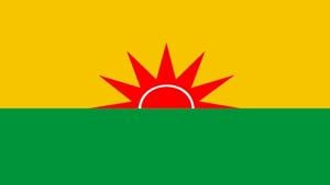 A file photo of the ULFA flag.(WIKIMEDIA COMMONS) A file photo of the ULFA flag.(WIKIMEDIA COMMONS)