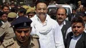 Mukhtar Ansari was elected as an MLA from the Mau assembly seat in Uttar Pradesh.(PTI Photo) Mukhtar Ansari was elected as an MLA from the Mau assembly seat in Uttar Pradesh.(PTI Photo)