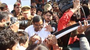 Former UP minister Gayatri Prajapati has now been sent to jail in another case lodged against him.(HT Photo) Former UP minister Gayatri Prajapati has now been sent to jail in another case lodged against him.(HT Photo)