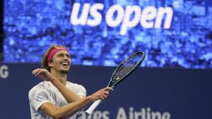New York: Alexander Zverev, of Germany, reacts after defeating Pablo Carreno Busta, of Spain, during a men's semifinal match of the US Open tennis championships, Friday, Sept. 11, 2020, in New York.(AP) New York: Alexander Zverev, of Germany, reacts after defeating Pablo Carreno Busta, of Spain, during a men's semifinal match of the US Open tennis championships, Friday, Sept. 11, 2020, in New York.(AP)