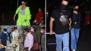 Return of airport looks: Check out Kangana, Ranveer, Deepika and others style game here(Twitter/ANI/risroysalyan/DeepikaPFC/bollywood_b) Return of airport looks: Check out Kangana, Ranveer, Deepika and others style game here(Twitter/ANI/risroysalyan/DeepikaPFC/bollywood_b)