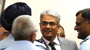 Former defence secretary Shashi Kant Sharma(HT Photo) Former defence secretary Shashi Kant Sharma(HT Photo)