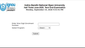 IGNOU June TEE admit card 2020 IGNOU June TEE admit card 2020
