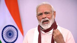 New Delhi, May 12 (ANI): Prime Minister Narendra Modi addresses the nation, in New Delhi on Tuesday. (ANI Photo)(ANI) New Delhi, May 12 (ANI): Prime Minister Narendra Modi addresses the nation, in New Delhi on Tuesday. (ANI Photo)(ANI)