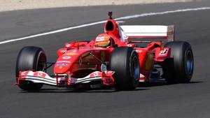 Formula One F1 - Tuscan Grand Prix - Mugello, Scarperia e San Piero, Italy - September 13, 2020 Mick Schumacher drives the Ferrari F2004 of his father Michael Schumacher during a display run before the race Pool via REUTERS/Jennifer Lorenzini(Pool via REUTERS) Formula One F1 - Tuscan Grand Prix - Mugello, Scarperia e San Piero, Italy - September 13, 2020 Mick Schumacher drives the Ferrari F2004 of his father Michael Schumacher during a display run before the race Pool via REUTERS/Jennifer Lorenzini(Pool via REUTERS)