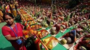 Chhath Puja is an age-old Hindu festival.(HT File Photo ) Chhath Puja is an age-old Hindu festival.(HT File Photo )