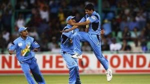 File image of Ashish Nehra celebrating.(AFP) File image of Ashish Nehra celebrating.(AFP)