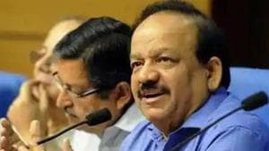 Union health minister Dr Harsh Vardhan.(HT photo) Union health minister Dr Harsh Vardhan.(HT photo)